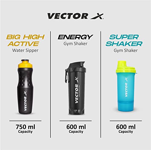 Image of VECTOR X Energy Shaker & Active Bottle & Super Shaker (Pack of 3)