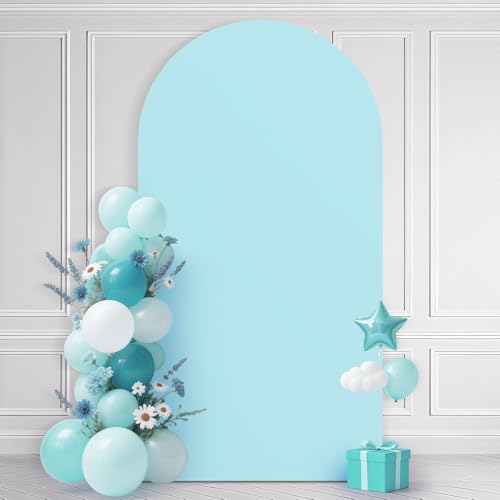 Couverture extensible bleue infroissable pour arche ronde de 2,3m