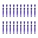 FINEASY Kunststoff Spritze, Einwegspritzen 10ml&5ml Mit kappe, Kunststoffspritze Ohne Nadel, Sterile Spritzen für Tierfütterung, Nachfüllen, Haustierfütterung, Flüssigkeiten, Violett (5ml, 20)