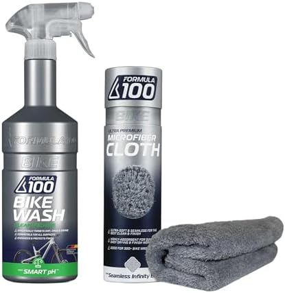 Clean Machine Bike Wash & Ultra-Premium Microfiber Cloth – Quality Cleaning for Bicycles & Electric Bikes – No-Run Gel Lifts Away Grime – Cloth Provides Scratch-Free, Smooth Application image 2