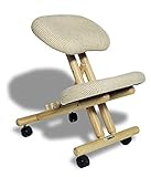 cinius Silla ergonómica Profesional sin Respaldo (Crema)
