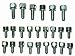 Racing Power Company R0008 Oil Pan Bolt Kit for Small Block Ford
