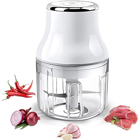 PowerDof Electric Garlic Chopper, USB Charging Electric Garlic Press, Easily Clean and Waterproof Garlic Crusher, Professional Kitchen Mini Portable Garlic Mincer for Garlic, Ginger, Chili, Sauces Cover