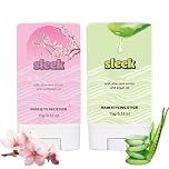 2 PCS Hair Wax Stick, Sakura & Aloe Vera Extracts Anti-Frizz Finishing Stick with Rotating Base, Long-Lasting Non-Greasy Nourishing Pomade for Flyaways Edges All Hair Types Men Women