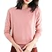 Women's Sweaters Plus Size Fall Fashion Cashmere Sweaters for Women 2025 Fall Winter Crew Neck Long Sleeve Merino Wool Shirt Cozy Casual Loose Lightweight Soft Knit Tops Warm Pullover Pink