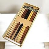 衝撃 味覚の秋は良いお箸で美味しく天然木製箸 高級5膳セット