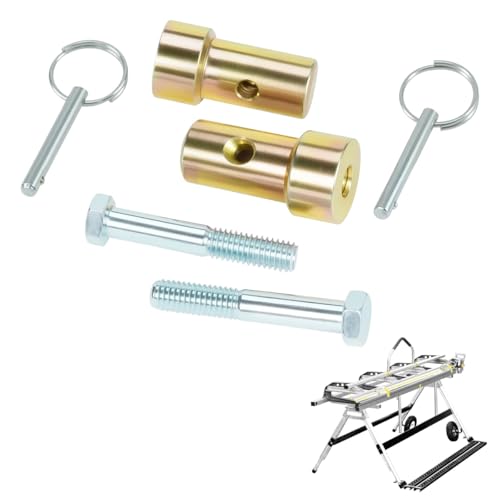 Kozlira 11398 Hemming Handle Plugs & Bolts & 11397 Pull Pins for Tapco Siding Brake Tools, Fits PRO 14, PRO 19, PRO 50 and Maximum, Replace 3/8-16 x 2-1/4