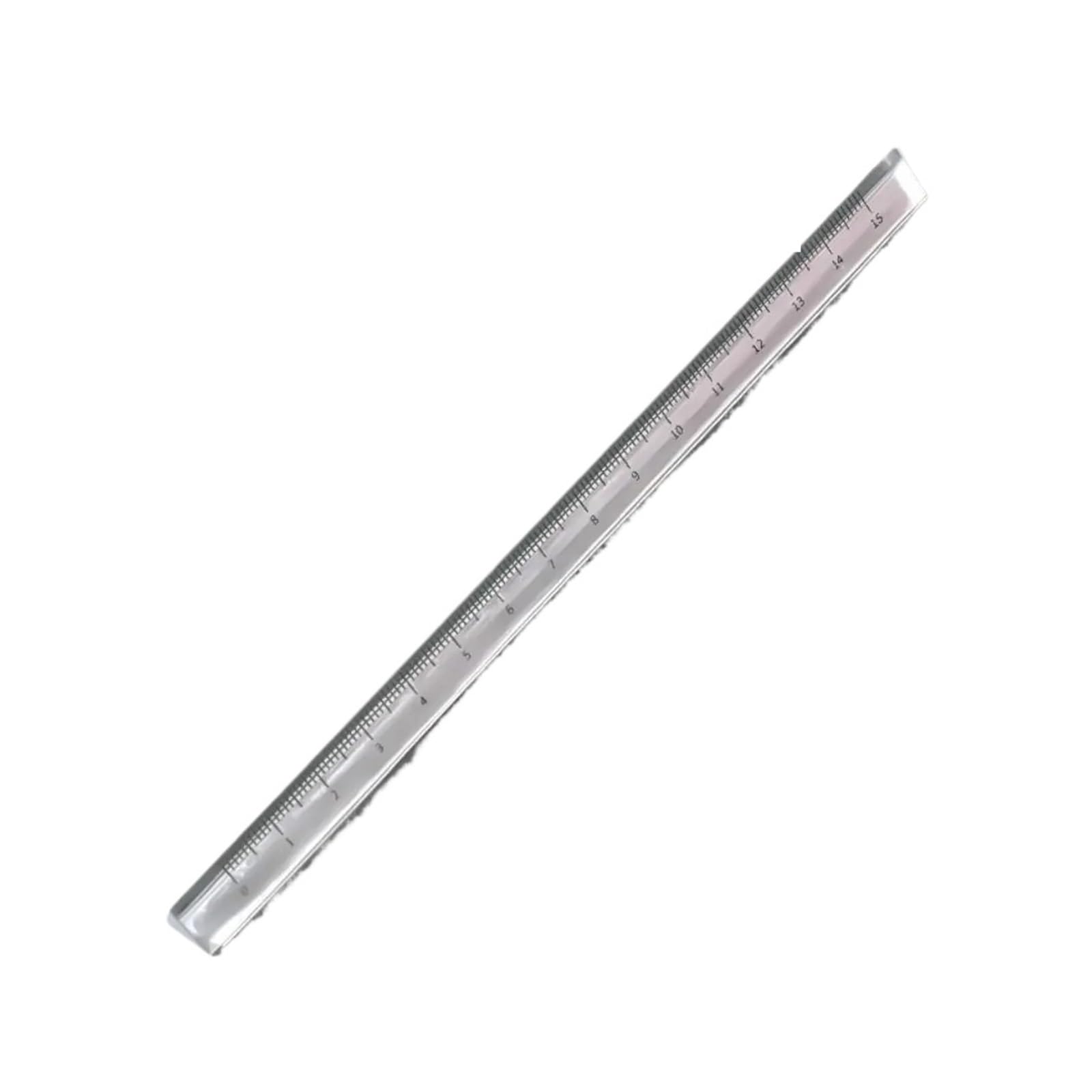 Aywtiun 15Cm-Transparent Architectural Scale Ruler 5Pcs School Supplies Students 15/20Cm Transparent Ruler Scale Triangle Drawing(15Cm-Transparent)