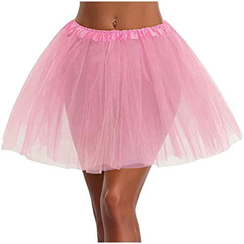 Röcke Damen Elegante Röcke Damen Pailletten Rock Gothic Rock Ballett Rock Roter Tüllrock Damen Hochwertiger Plissee-Gaze-Kurzrock für Erwachsene, Tutu-Tanzrock, 3-lagig Enge Röcke Damen Cover