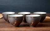 Hwagui - Best Chinese Ceramic Tea Cups Set Of 5 50ml/1.7oz