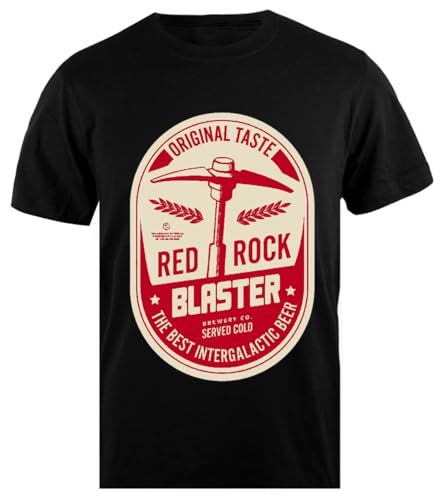 Deep Rock Galactic Red Rock Schwarzes Herren-T-Shirt, Schlichtes Herren-Shirt