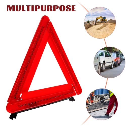 Triangle de LED rouge pliable pour sécuriser votre camion lors des arrêts d'urgence la nuit - 6