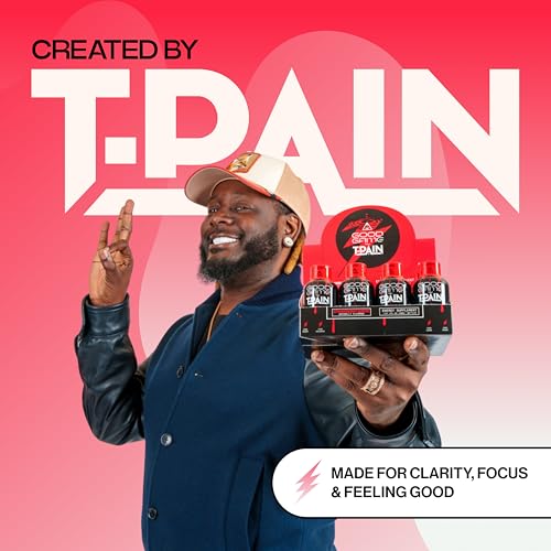 Image of Nappy Boy Dranks Good Game by T-Pain Energy Shot, 2oz (12 Pack), Sugar-Free, Zero Calorie Focus Drink with 200mg Caffeine and B-Vitamins (B3, B6, B12) - Clean, No-Crash Energy Boost, Strawberry Surge