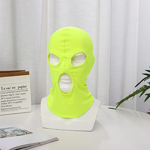 Image of 3 Hole Full Face Mask, Women Men Thin Balaclava Face Mask for Motorcycle Bike Hunting Cycling Cap Ski