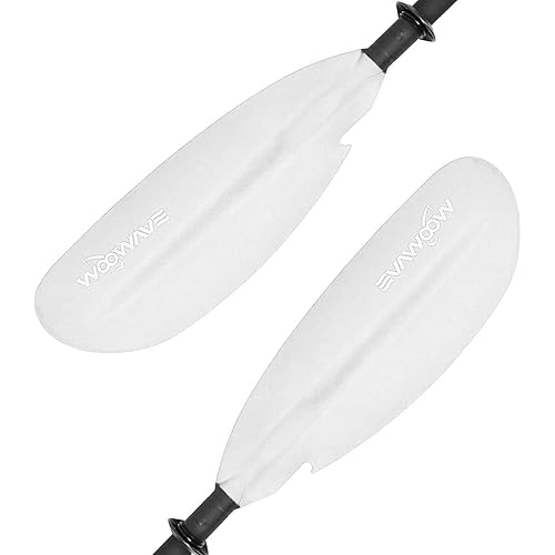 Kayak Paddles Adjustable 91.3 inch/231cm Aluminum Shaft and Reinforced Fiberglass Blades,Lightweight Kayak Paddle for Kayaking Boating Oar with a Premium Paddle Leash