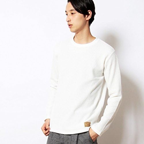 Amazon パープル イエローメンズ Purple Yellow 裏起毛ワッフルtシャツ アイボリー 02 L Tシャツ カットソー 通販