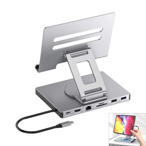 Base plegable para laptop con puertos y carga 100W miniatura 2