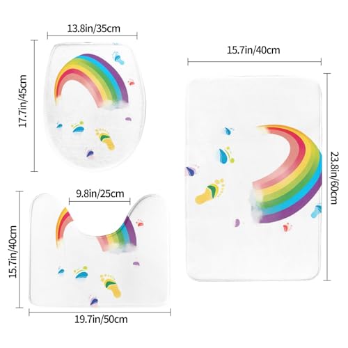 Tapis de bain absorbant WHJSSF et durable, lot de 3 - 3