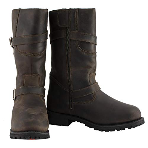 Milwaukee Leather MBL9363 Men'S Classic Distressed Brown Leather Motorcycle Engineer Boots Mbm9063-12 thumb #3