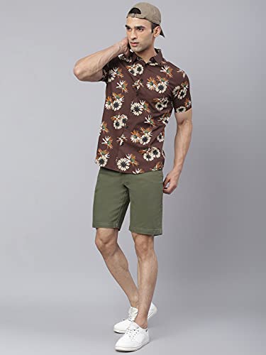 Image of Dennis Lingo Men's Printed Slim Fit Cotton Casual Shirt