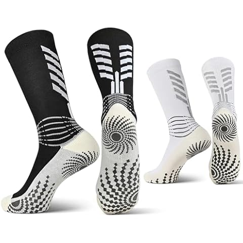 IRAMY Grip Socks Soccer Compression Socks Men Women Ankle Compression Support Running Medical Travel Athletic 2/3 Pack Cover