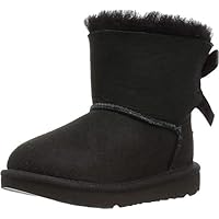 UGG Unisex Kids Mini Bailey Bow Ii Classic Boot, Black, 3 UK