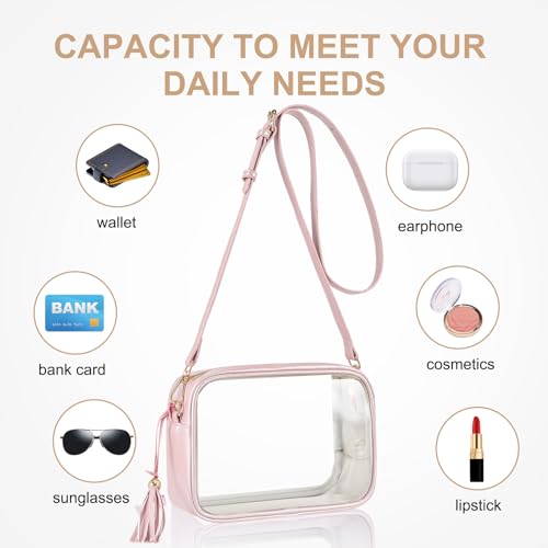 Clear Bag Stadium Approved 12x12x6, Purse for Women Crossbody Bag for Stadium Concert Sport Festival4