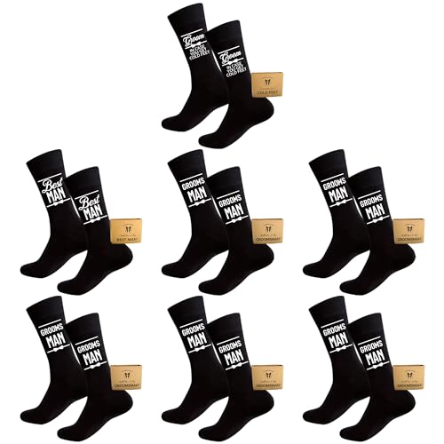 Groomsmen Socks, Groomsmen Proposal Gifts For Groom Squad, Team Groom, Wedding Novelty Funny Socks Best Men