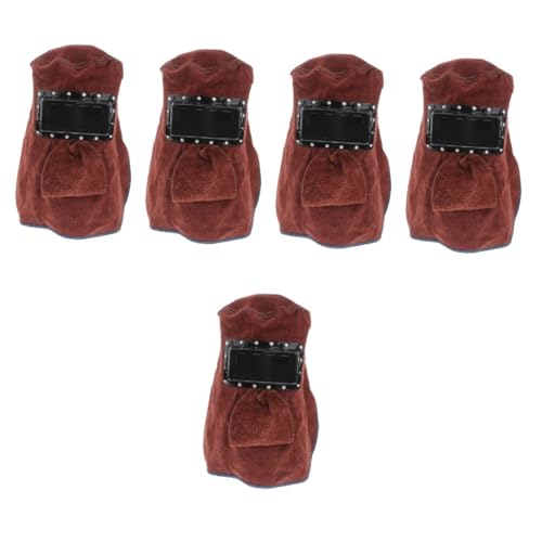 Balacoo 5 Pcs High-temp Resistance Welding Helmet Cowhide Hat Cap Welding for Safety
