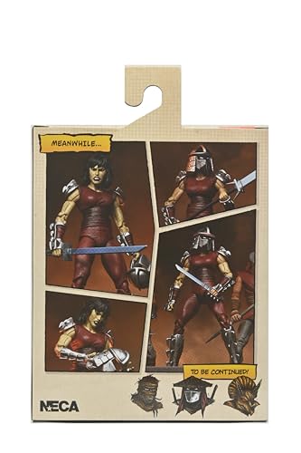 Figura Karai City at War de NECA Tortugas Ninja escala 7 pulgadas Mirage Comics coleccionable
