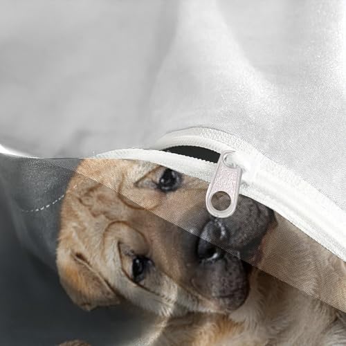 Housse de couette imprimée chien 3D idée cadeau ado microfibre douce - 7