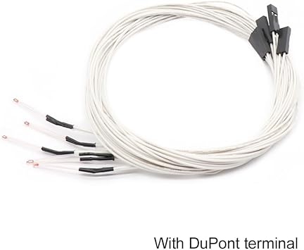 3D Printer Parts Thermistor NTC 3950 100K ohm Temperature Sensor Cable for Creality Ender 3/Ender 3 Pro/Ender 3 Neo/Ender 3 Maxwith Dupont Terminal