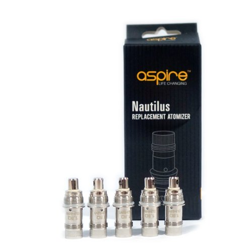 Aspire Nautilus Lot de 5 atomiseurs de rechange 1.6 Ohms - sans tabac ni nicotine