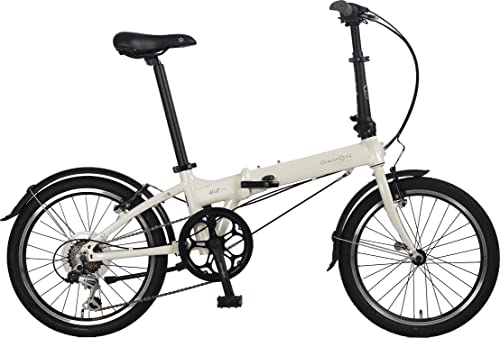 DAHON INTERNATIONAL ダホンインターナショナル Hit D6 (ヒットD6) フォールディングバイク 20インチ アルミフレーム 前後泥除け付き [外装6段変速]クリーム