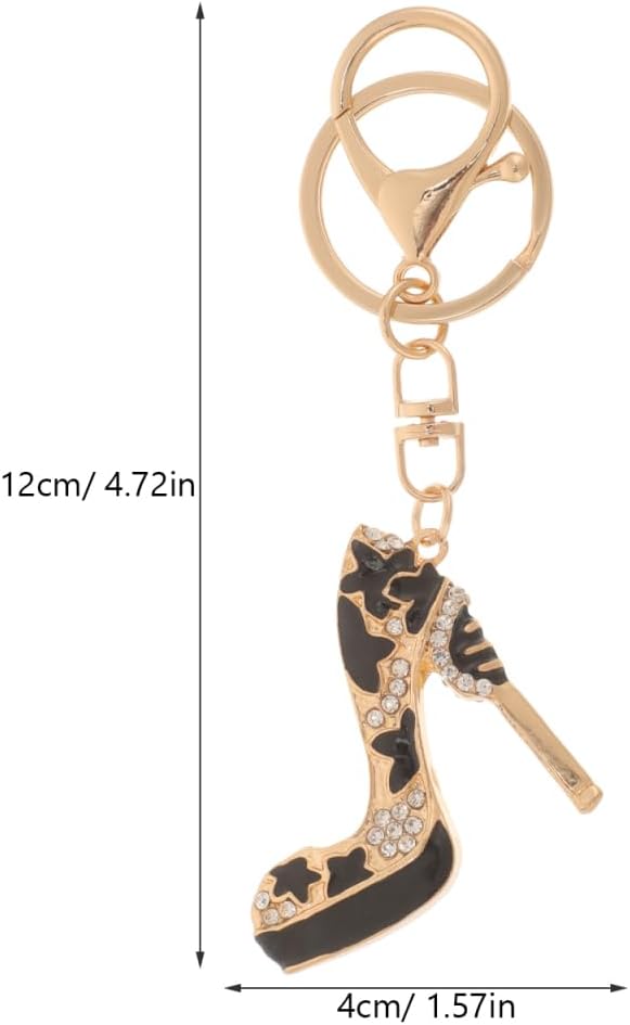 GALPADA Diamond High Heel Keychain Lightweight Rhinestone Shoe Charm for Car Keys Purse and Bag Accessories Ideal Gift for Women - Image 4
