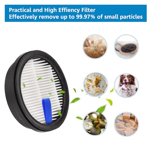 Filter Replacement for Afoddon A200Pro A200 upright vacuum, 4 HEPA Filters + 6 Foam Pre-filters for Orfeld B08 / C10A / C10G Part for NEQUARE S12 S25 S26 Series Cordless Vacuum Cleaner