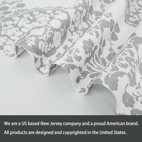 Driftaway 810063212902 Damask Curtains Valances For Windows Farmhouse Style Floral Medallion Patterned Samantha Kitchen Bedroom Livingroom Valance Curtain Single 106 Inch thumb #5