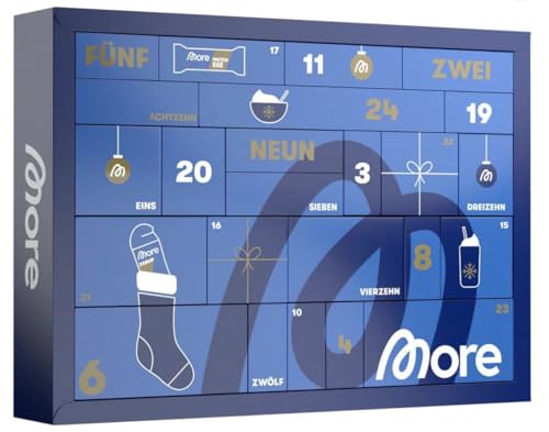 More Nutrition Adventskalender 2025 - Fitness Adventskalender, für Mann und Frau NEU