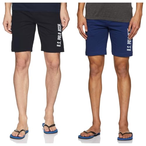 Image of U.S. POLO ASSN. Mens Comfort Fit Solid I668 Shorts (Pack of 2)