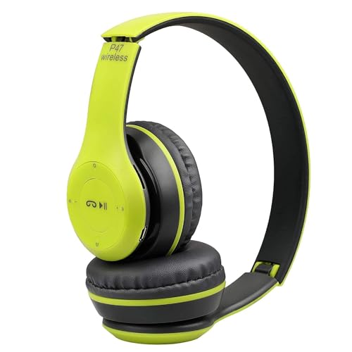 Image of P47 Best Wireless Portable Gaming Sports, Memory Card Support Bluetooth Headset (Green)