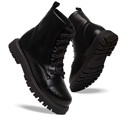 Coturno Infantil Feminino Nº 28 Ao 36 Bota Tratorada 09.07j (Preto, br_footwear_size_system, little_