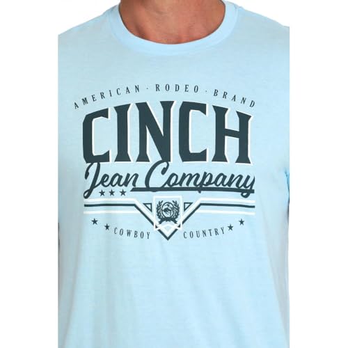 Cinch Mens Jean Logo Light Blue Tshirt3