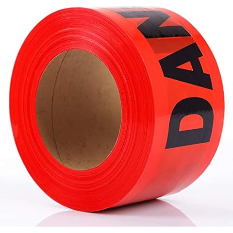 KINGPLAST Red Danger Tape for Safety Cover