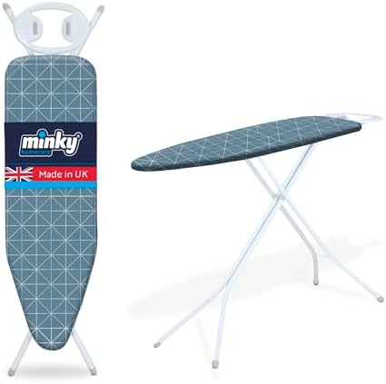 Minky Expert Blue Ironing Board | Large 122 x 38 cm Surface | Uni...