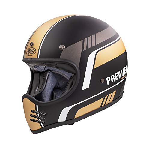 Image of Premier HELMET MX BL 19 BM,BLACK/GOLD,XL