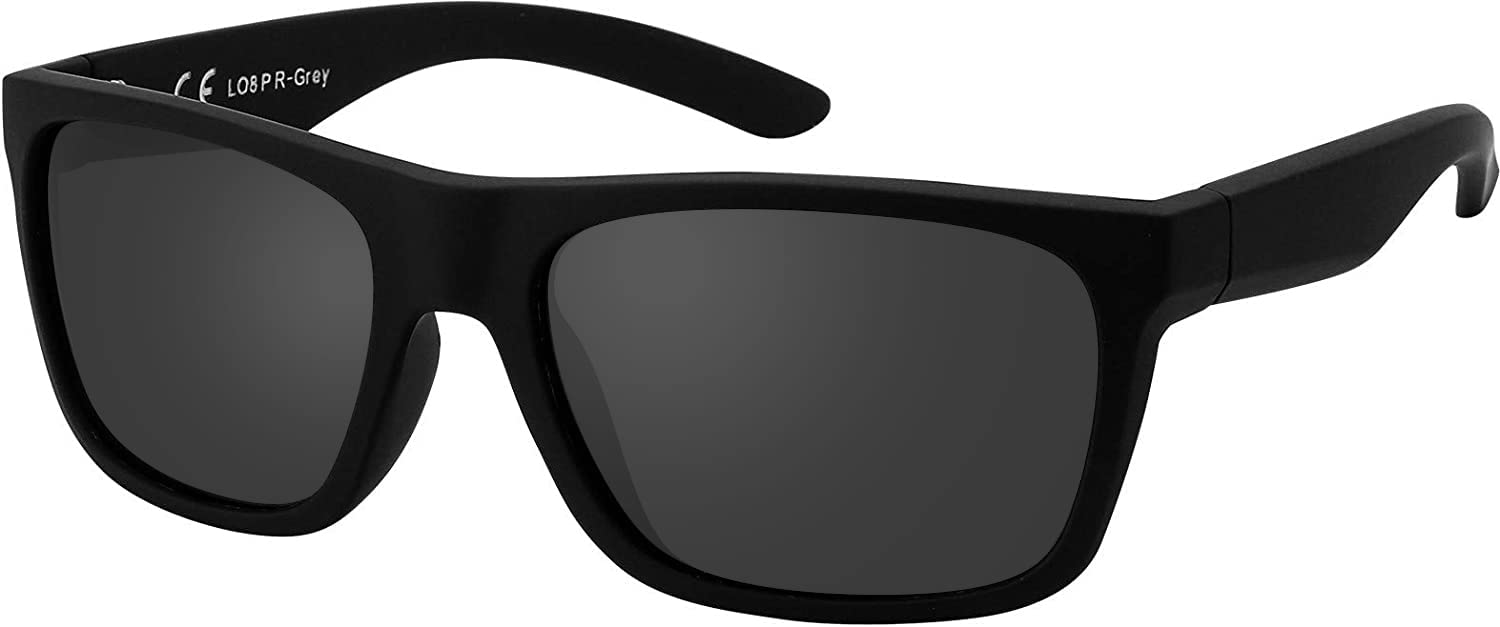 La Optica B.L.M. Heren Zonnebril UV400 CAT 3 Dames Unisex Sport, Set Mat Zwart - Glazen 1 x Turkoois Gespiegeld, 1 x Zwart