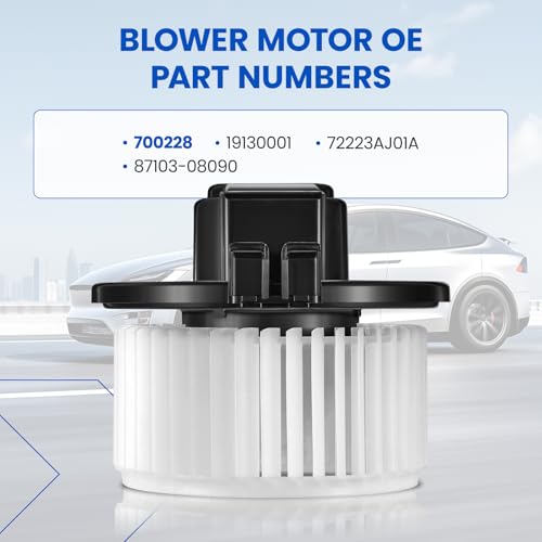 Image of HVAC Blower Motor 700228 Compatible with Cadillac CTS SRX STS, Compatible with Subaru Legacy Outback, 87103-08090, 19130001, 72223AJ01A, A /C Blower Motor Assembly for RX330 RX350 RX400h