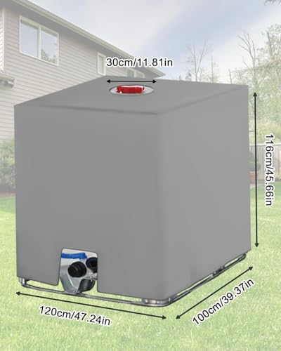 Bâche pour cuve 1000L IBC de récupération d'eau de pluie 120cm - 3