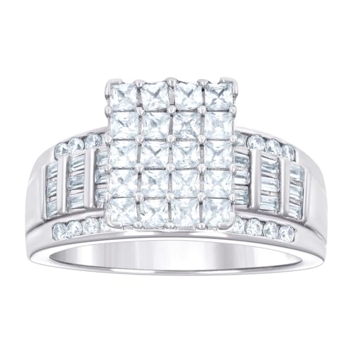 Bague Cendrillon argent 925 de prestige et zircone cubique de haute joaillerie
