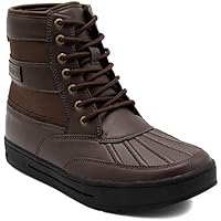 Nautica Men's Sullivan Lace Up Winter Snow Boots Insulated Duck Ankle Shoe